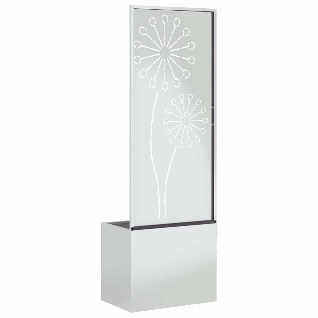 Οθόνη Ιδιωτικότητας Κήπου Μαιανδρικό σχέδιο Ασημί 50 x 140 cm