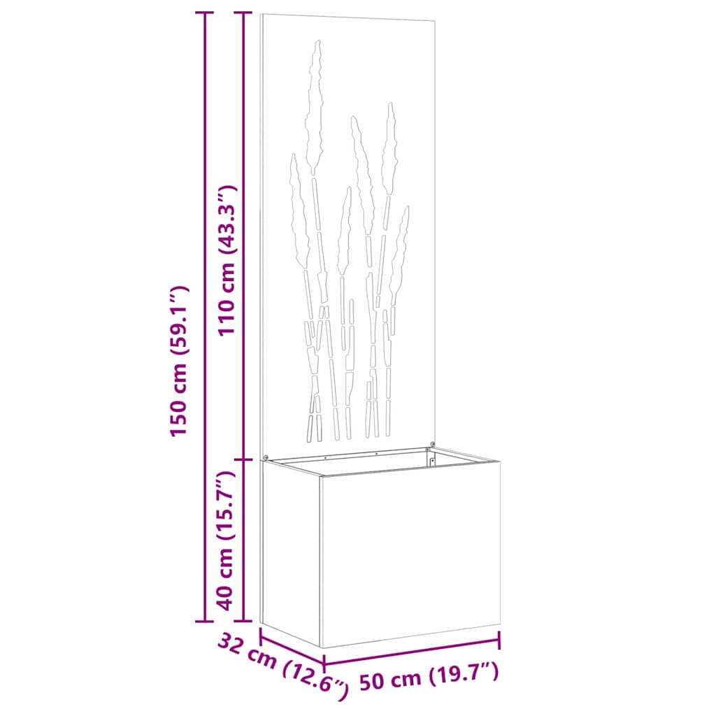 Οθόνη Ιδιωτικότητας Κήπου Μαιανδρικό σχέδιο Μαύρο 50 x 140 cm