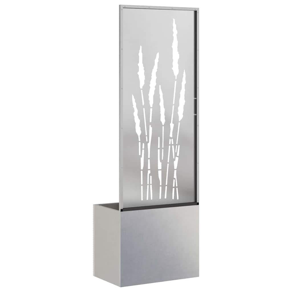 Οθόνη Ιδιωτικότητας Κήπου Ασημί 50 x 140 cm Ανοξείδωτο ατσάλι