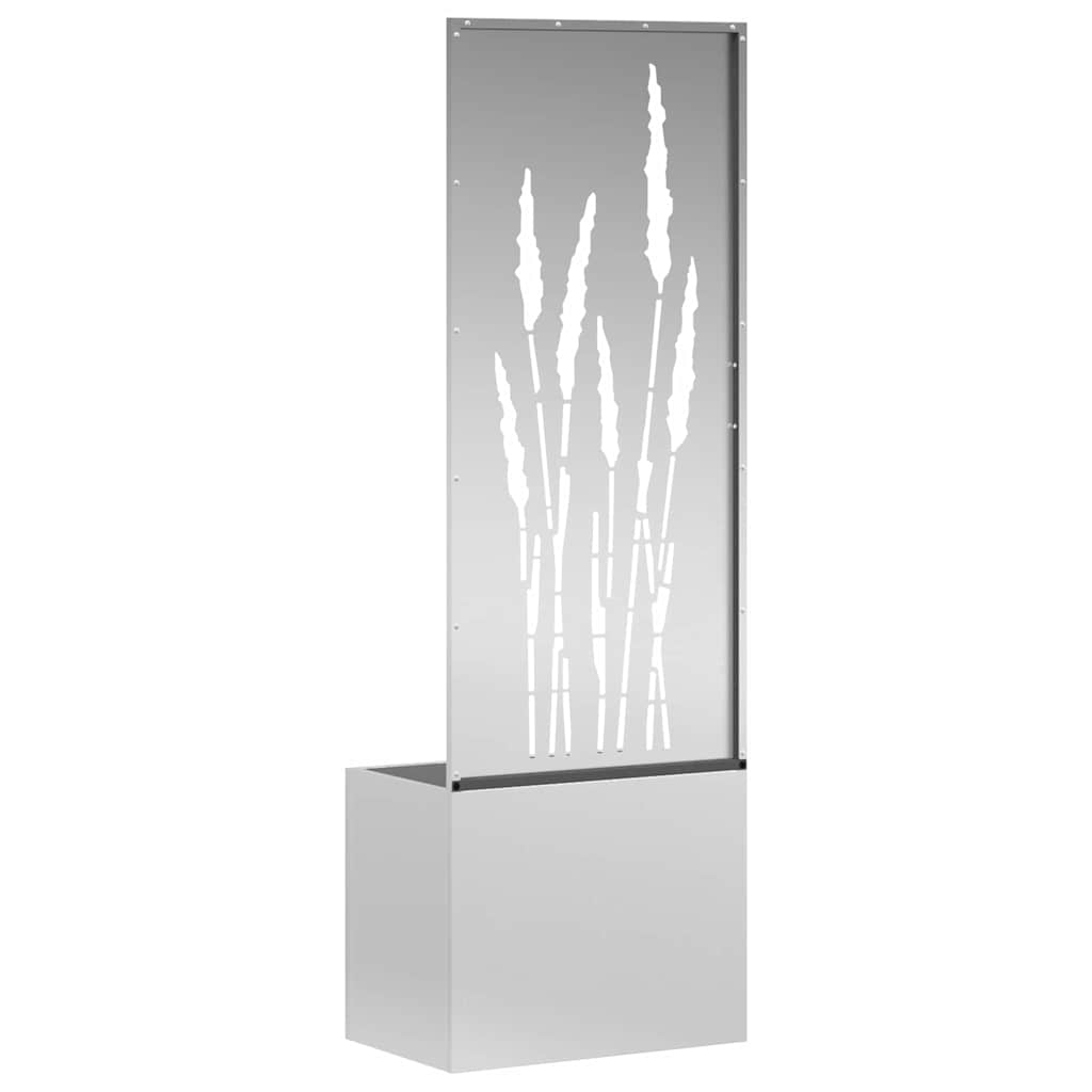 Οθόνη Ιδιωτικότητας Κήπου Μαιανδρικό σχέδιο Ασημί 50 x 140 cm