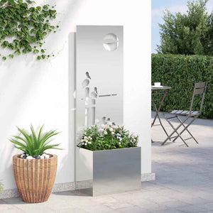 Οθόνη Ιδιωτικότητας Κήπου Ασημί 50 x 32 x 150 εκ - Pakobazaar