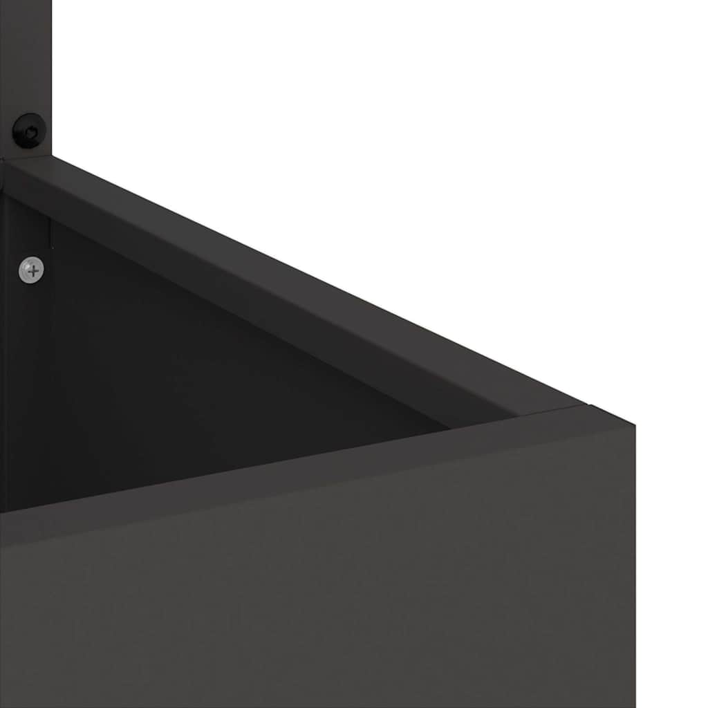 Οθόνη Ιδιωτικότητας Κήπου Floral Μαύρο 50 x 32 x 150 εκ - Pakobazaar