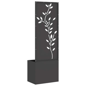 Οθόνη Ιδιωτικότητας Κήπου Floral Μαύρο 50 x 32 x 150 εκ