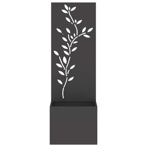 Οθόνη Ιδιωτικότητας Κήπου Floral Μαύρο 50 x 32 x 150 εκ