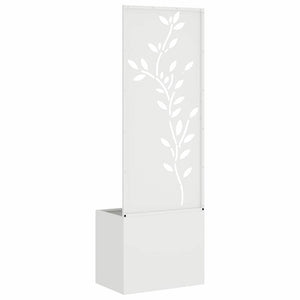 Οθόνη Ιδιωτικότητας Κήπου Floral Λευκό 50 x 32 x 150 εκ