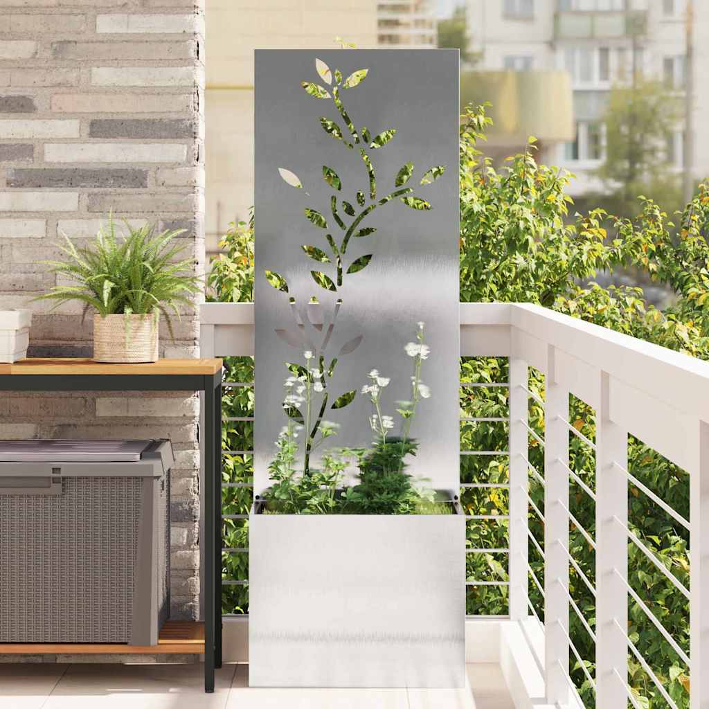Οθόνη Ιδιωτικότητας Κήπου Floral Ασημί 50 x 32 x 150 εκ