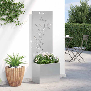 Οθόνη Ιδιωτικότητας Κήπου Floral Ασημί 50 x 32 x 150 εκ