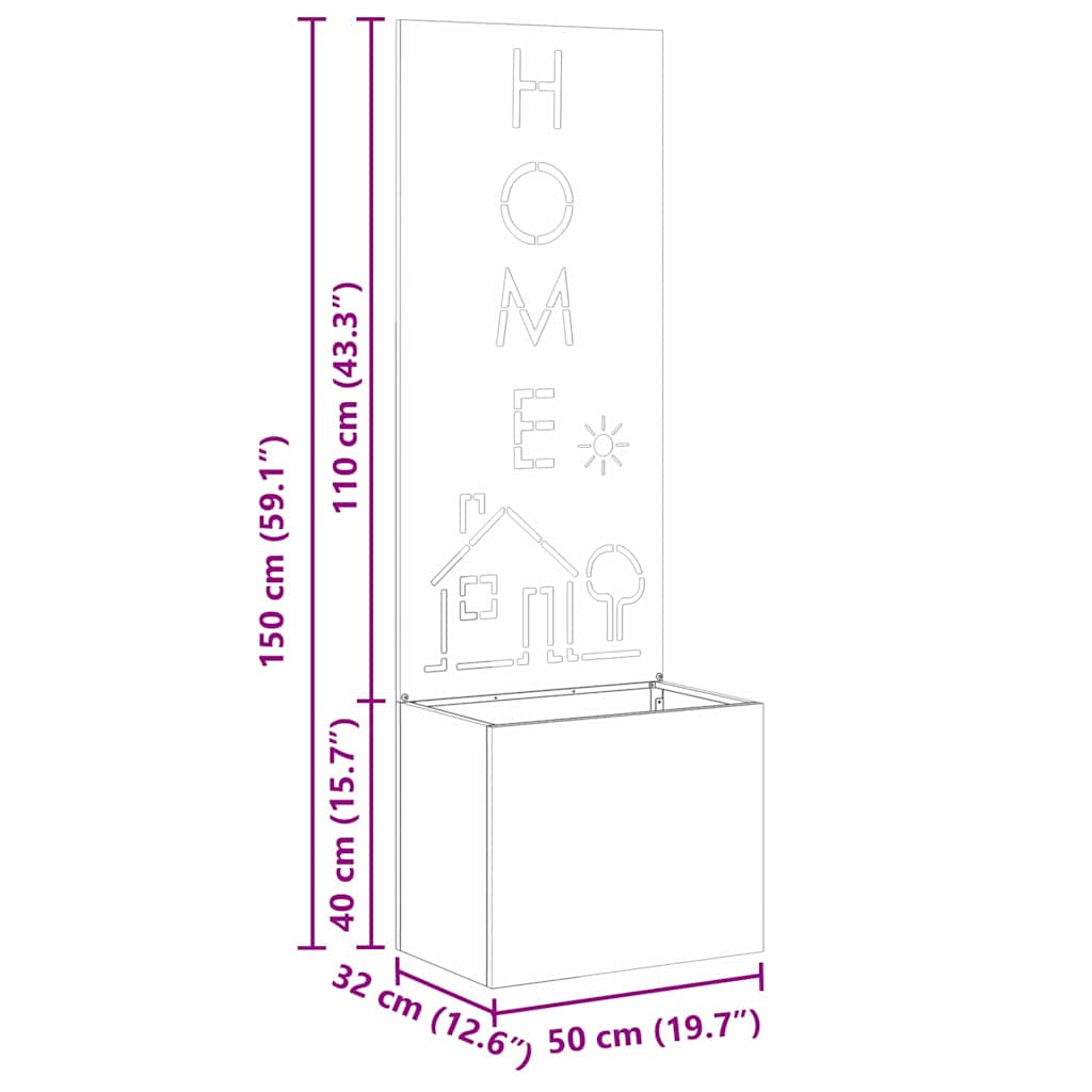 Οθόνη Ιδιωτικότητας Κήπου Μαιανδρικό σχέδιο Λευκό 50 x 140 cm