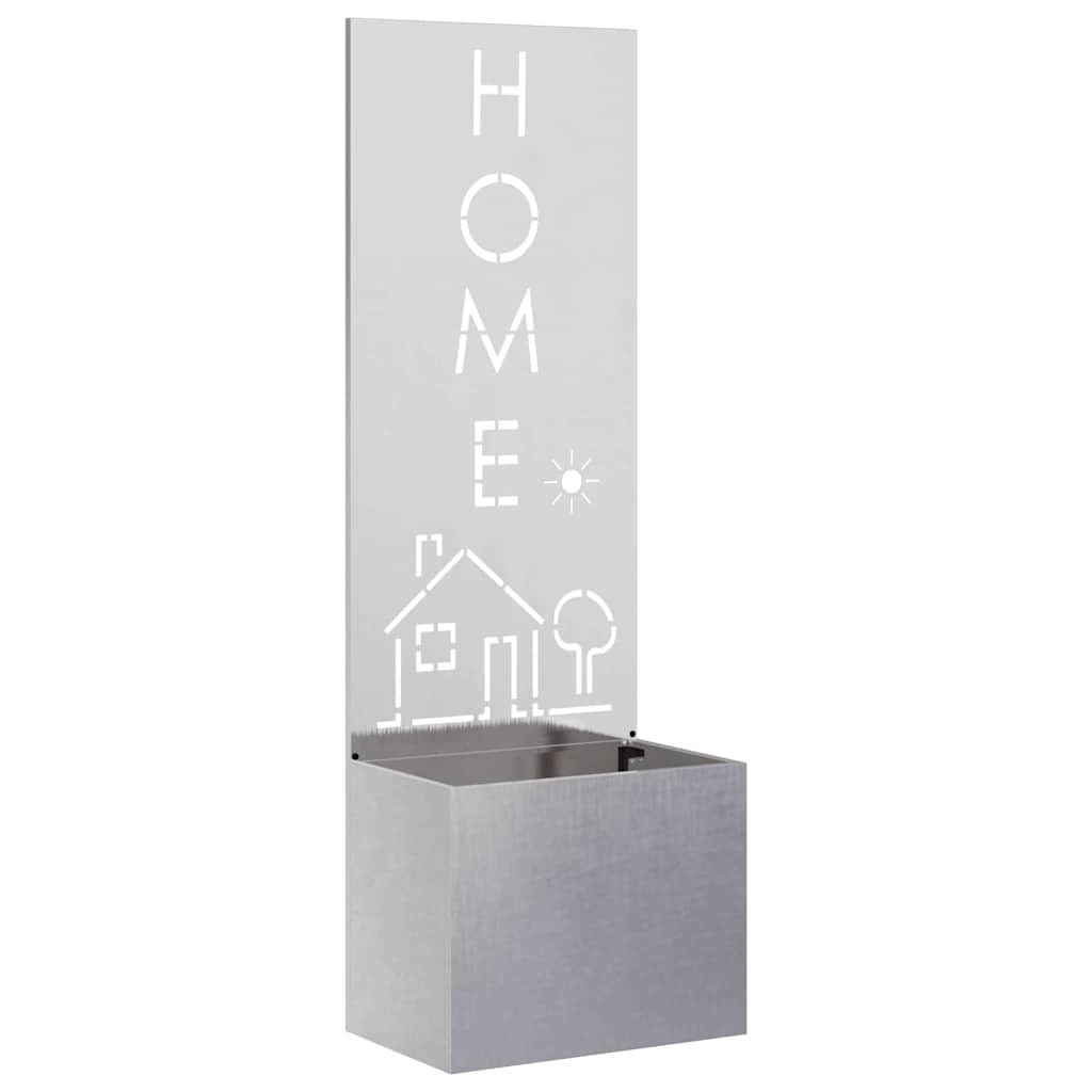 Οθόνη Ιδιωτικότητας Κήπου Ασημί 50 x 150 cm Ανοξείδωτο ατσάλι