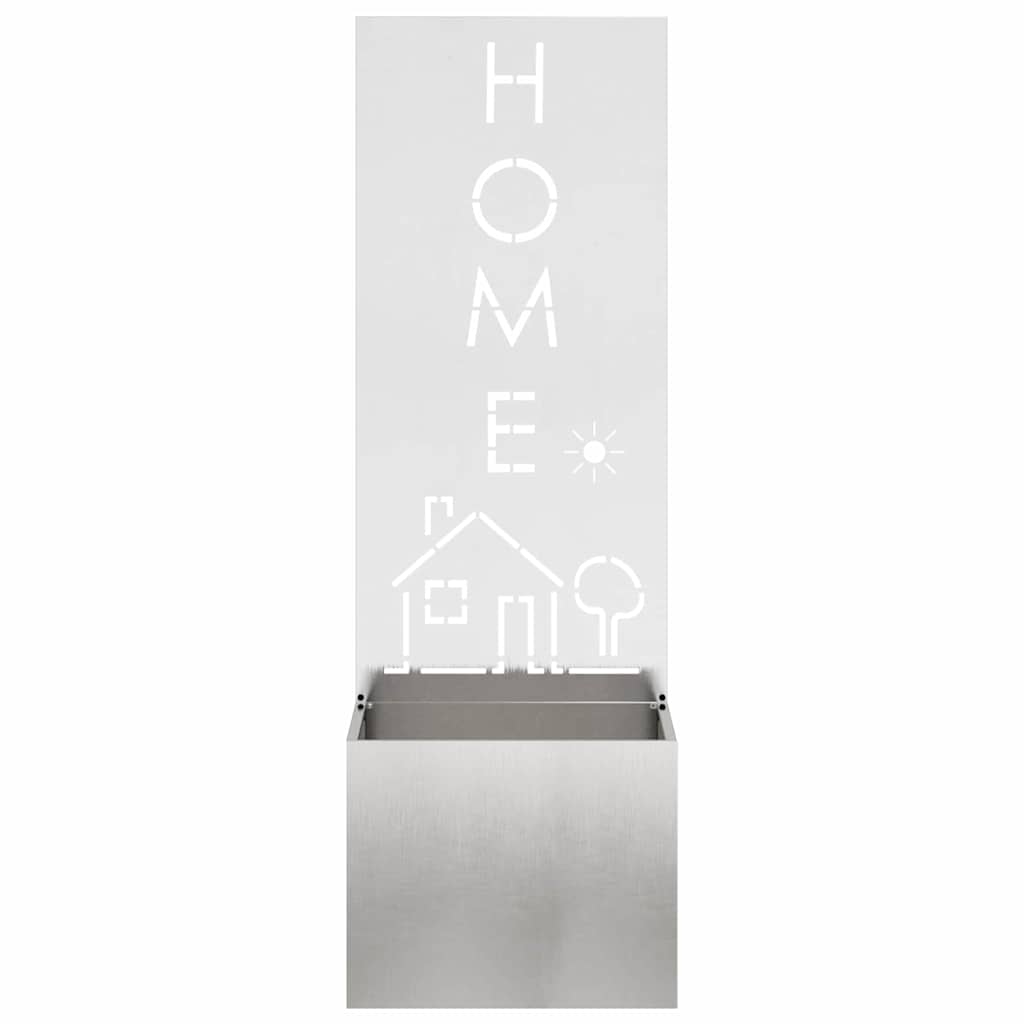 Οθόνη Ιδιωτικότητας Κήπου Ασημί 50 x 150 cm Ανοξείδωτο ατσάλι