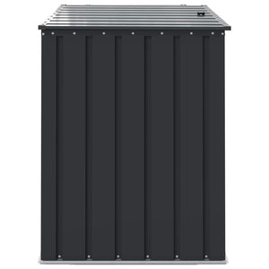 Κουτί αποθήκευσης κήπου Μαύρο 101,5 x 82 x 100 εκ. Ατσάλι - Pakobazaar