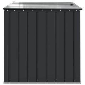 Κουτί αποθήκευσης κήπου Μαύρο 101,5 x 107 x 100 εκ. Ατσάλι - Pakobazaar