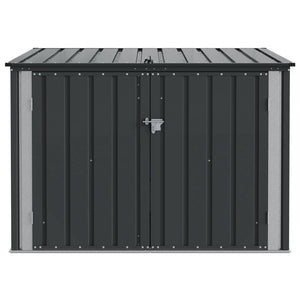 Κουτί αποθήκευσης κήπου Μαύρο 151,5 x 107 x 100 εκ. Ατσάλι - Pakobazaar