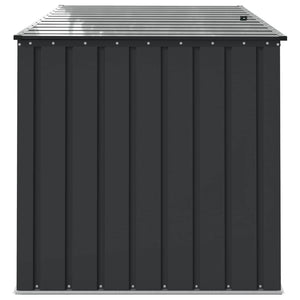Κουτί αποθήκευσης κήπου Μαύρο 151,5 x 107 x 100 εκ. Ατσάλι - Pakobazaar