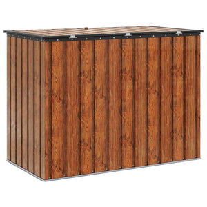 Κουτί αποθήκευσης κήπου Καφέ 151,5 x 82 x 110,5 εκ Ατσάλι - Pakobazaar