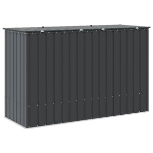 Κουτί αποθήκευσης κήπου Μαύρο 214 x 82 x 132 εκ Ατσάλι - Pakobazaar