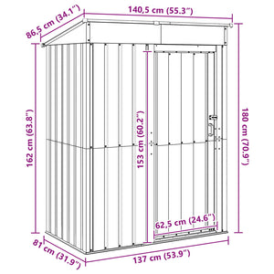 Κηποσυνθέσεις Καφέ 137 x 81 x 180 εκ Μέταλλο - Pakobazaar