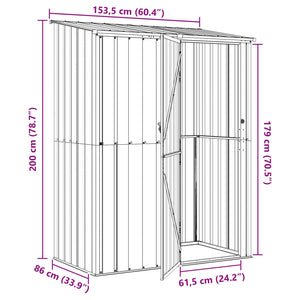 Κηποσυνθέσεις Καφέ 153,5 x 86 x 200 εκ Μέταλλο - Pakobazaar