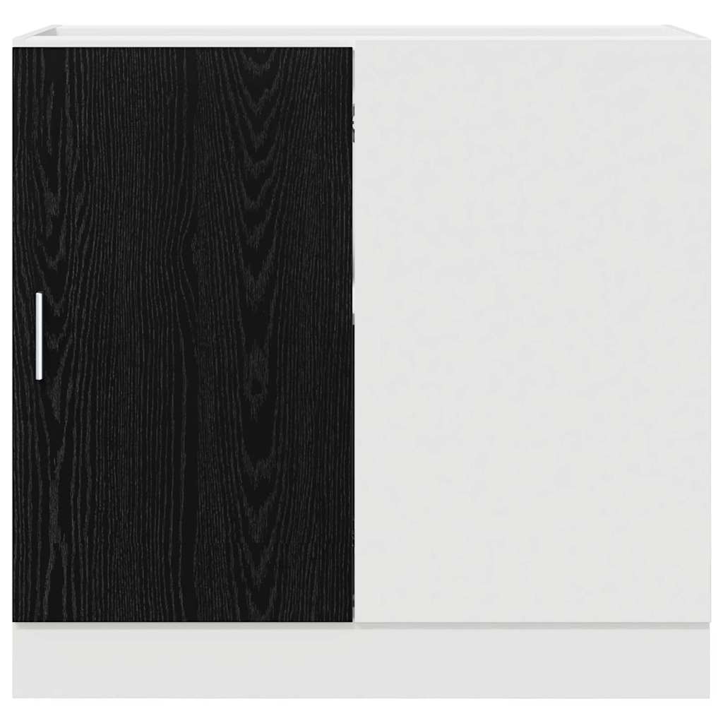 Κουζίνα Γωνιακό Βασικό Ντουλάπι Μαύρη δρυς 86 x 46 x 81,5 εκ. - Pakobazaar
