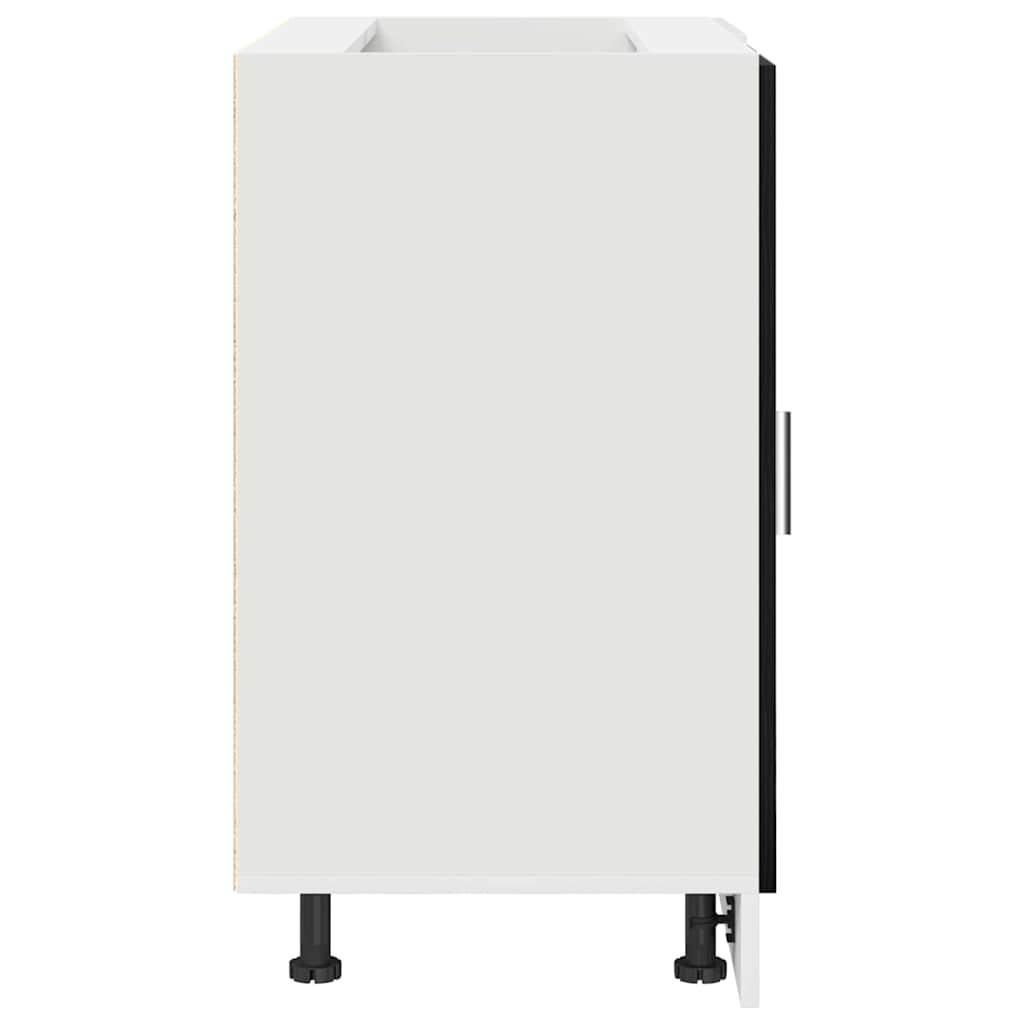 Κουζίνα Γωνιακό Βασικό Ντουλάπι Μαύρη δρυς 86 x 46 x 81,5 εκ. - Pakobazaar