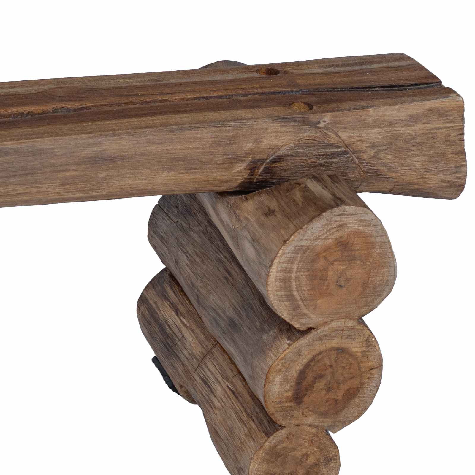 παγκάκι Φυσικό 110 x 30 x 34 εκ Στερεό Ξύλο Τίκ