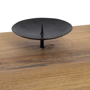 Κηροπήγιο Φυσικό 50 x 15 x 10 εκ Μασίφ ξύλο teak - Pakobazaar