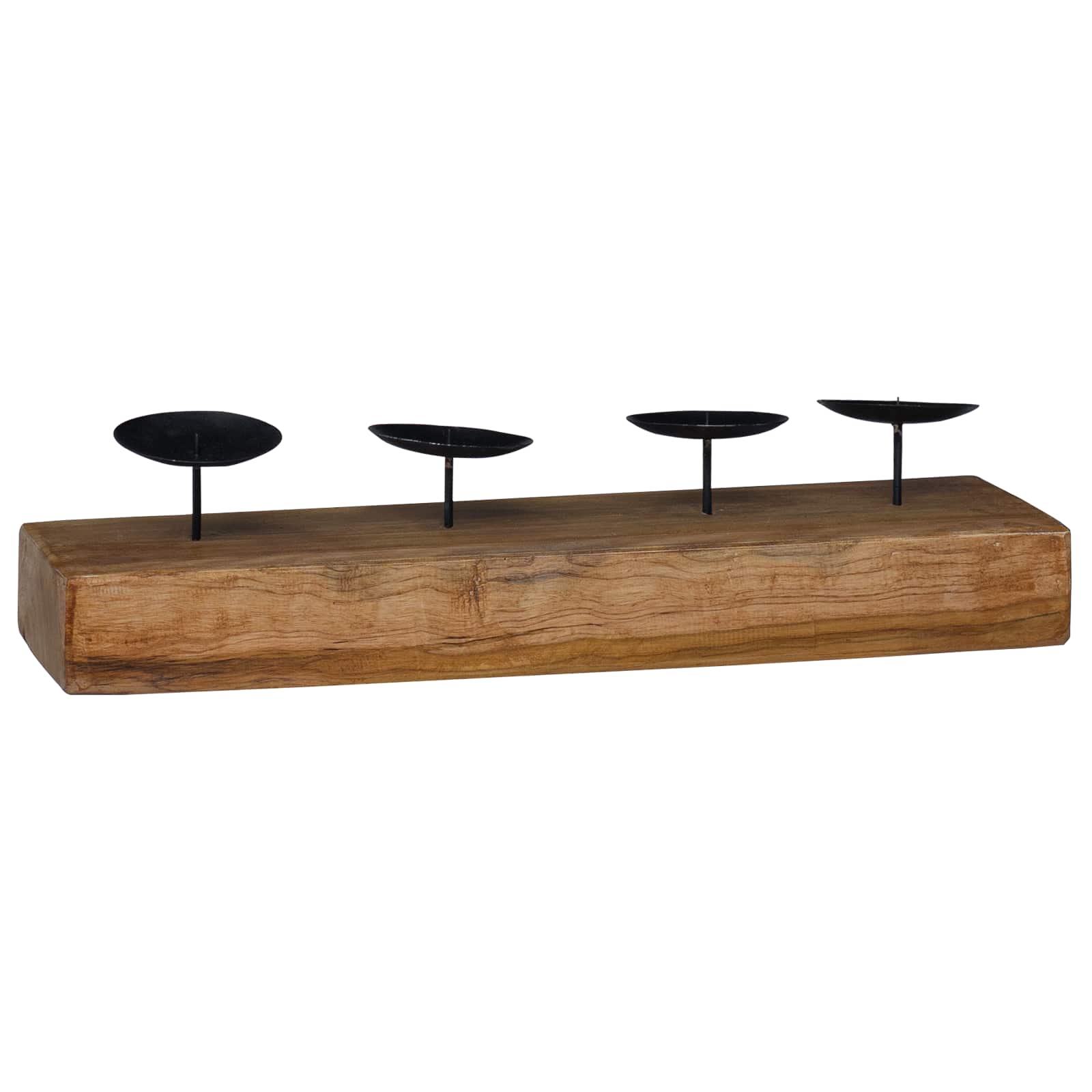 Κηροπήγιο Φυσικό 50 x 15 x 10 εκ Μασίφ ξύλο teak - Pakobazaar