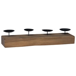 Κηροπήγιο Φυσικό 50 x 15 x 10 εκ Μασίφ ξύλο teak - Pakobazaar