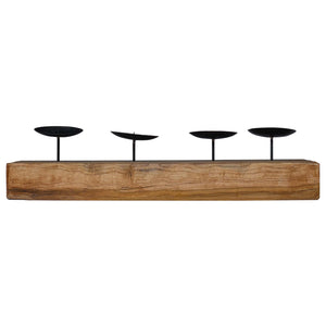 Κηροπήγιο Φυσικό 50 x 15 x 10 εκ Μασίφ ξύλο teak - Pakobazaar