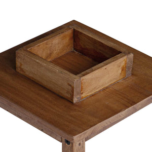 Φανάρι 3 τμχ. Φυσικό 30 x 30 x 44 εκ Ξύλο Μαόνι - Pakobazaar