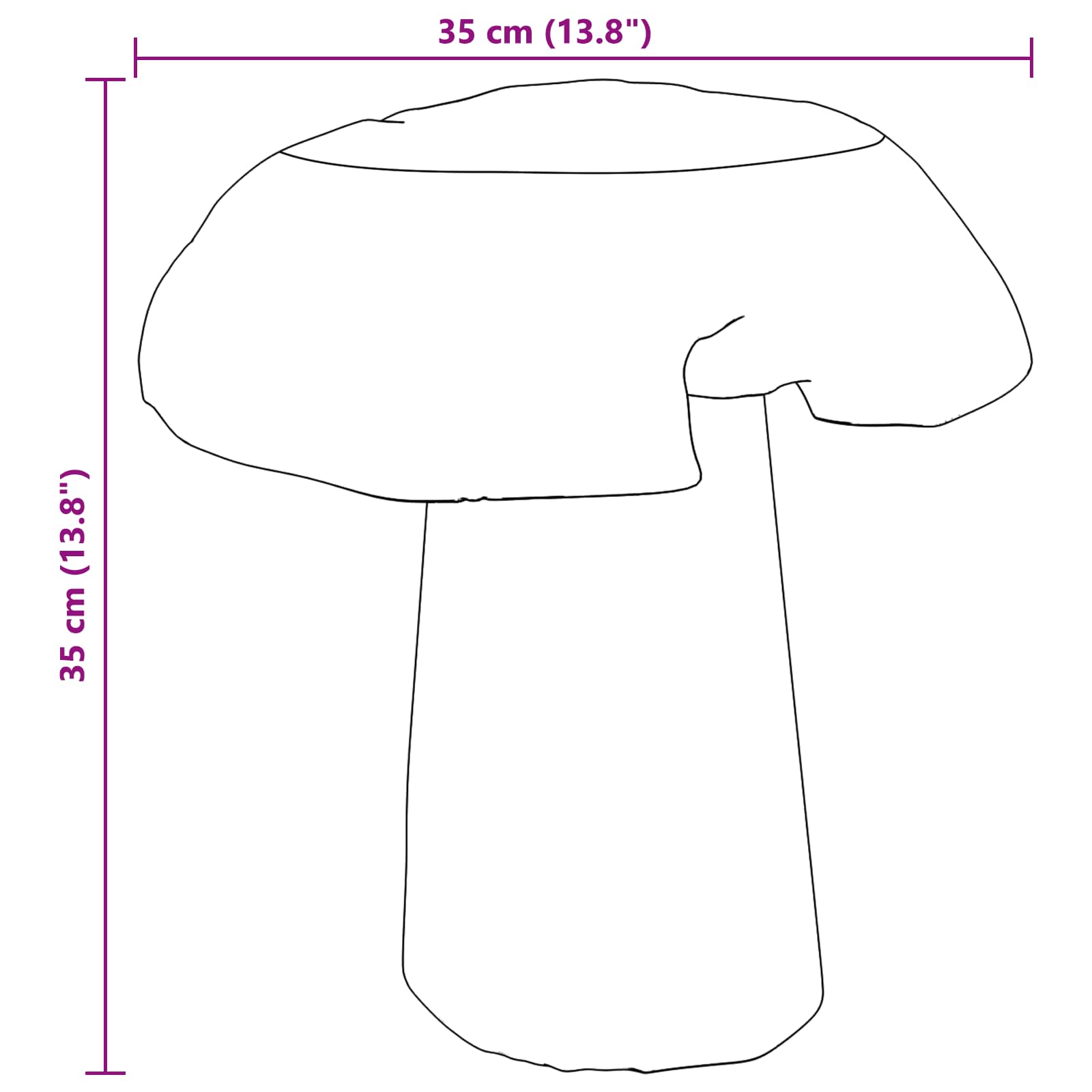 Σκαμνί Φυσικό 35 x 35 x 35 cm Στερεό Ξύλο Τίκ - Pakobazaar