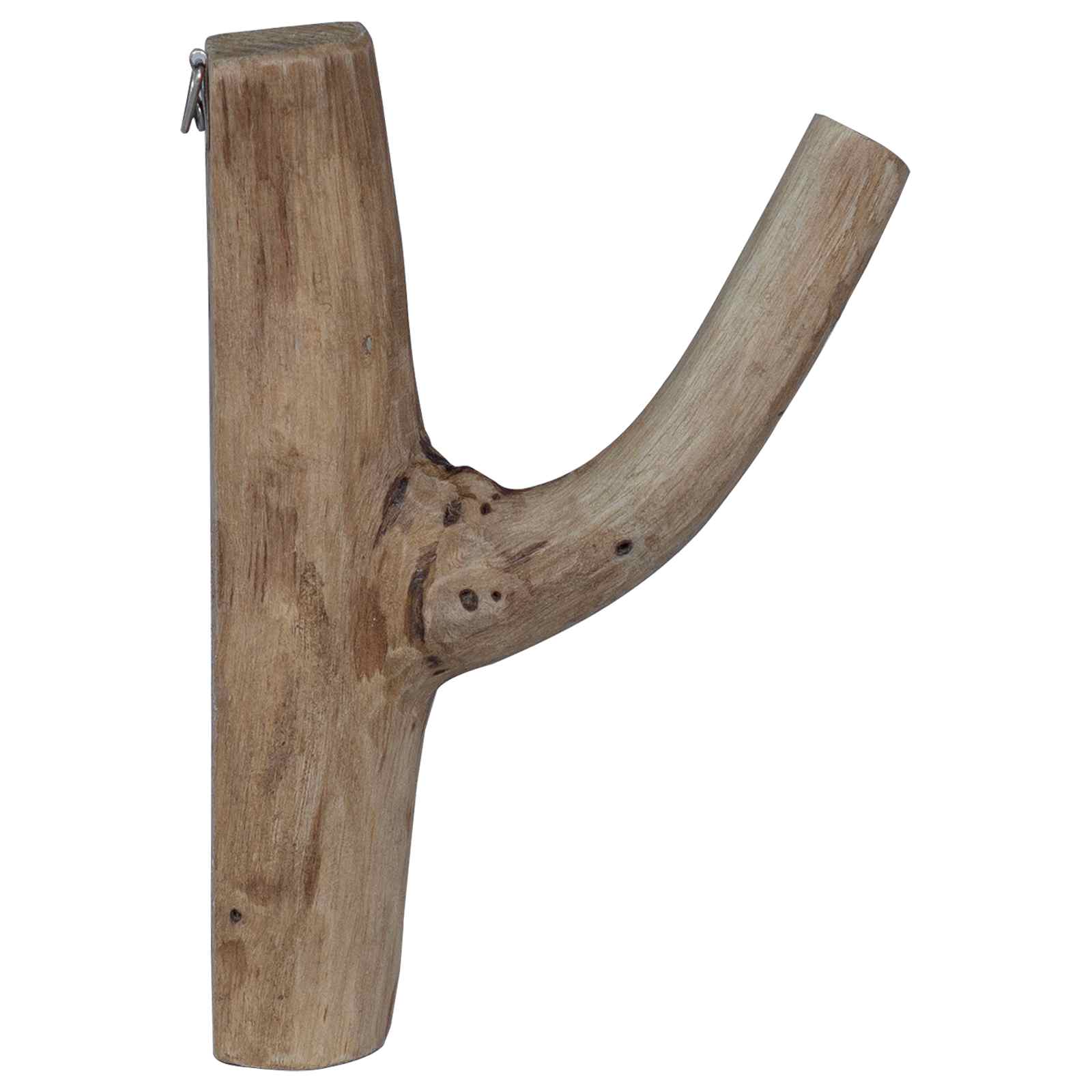Γάντζος Καφέ 4 x 4 x 14 εκ. Στερεό Ανακτηθέν Ξύλο