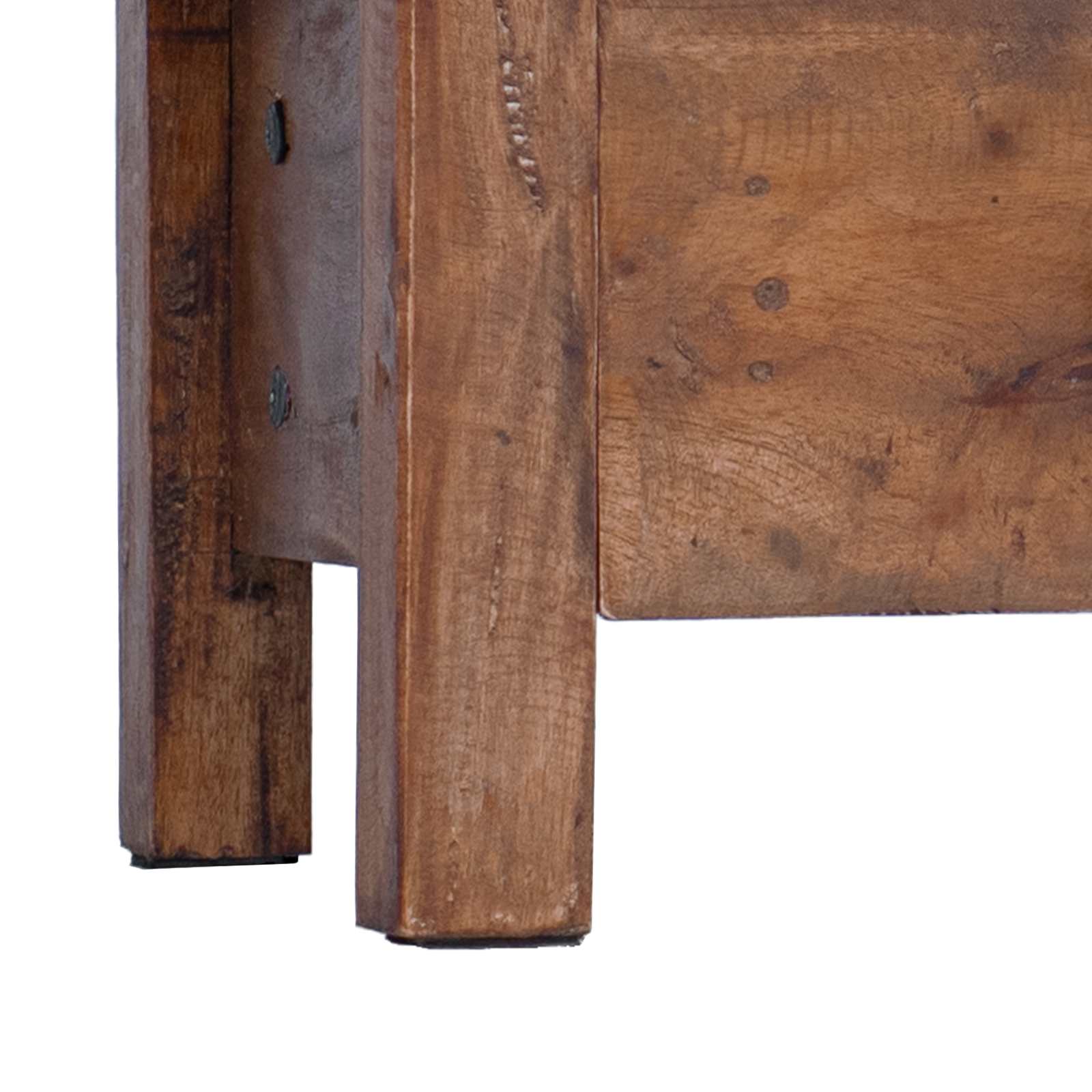 Βάση φυτών με συρτάρι Καφέ 30 x 30 x 80 cm Ξύλο Μαόνι - Pakobazaar