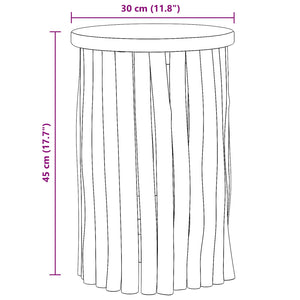 Σκαμνί Φυσικό 30 x 30 x 45 εκ. Στερεό Ξύλο Τίκ
