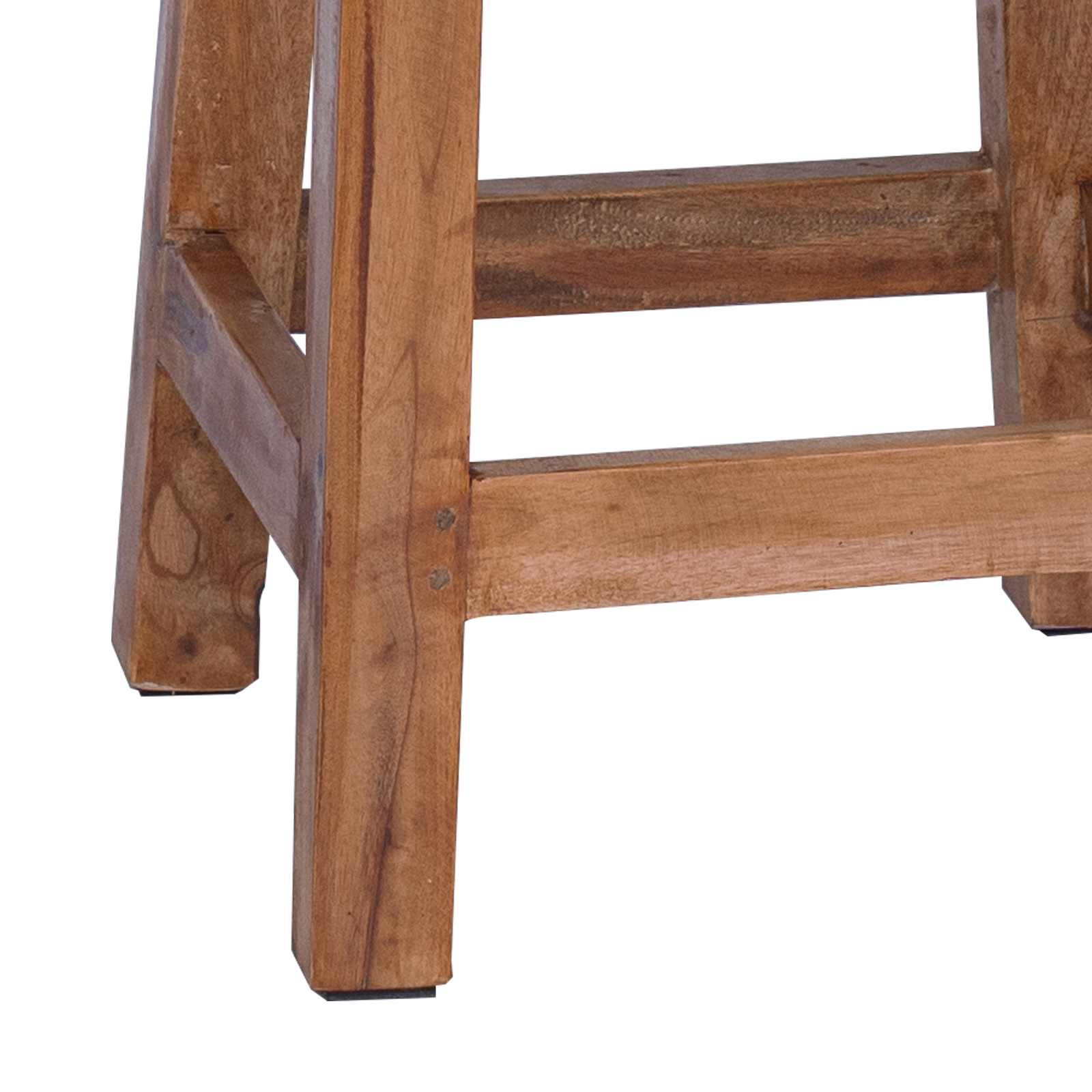 Σκαμνί Φυσικό 30 x 30 x 47 εκ Ξύλο Μαόνι