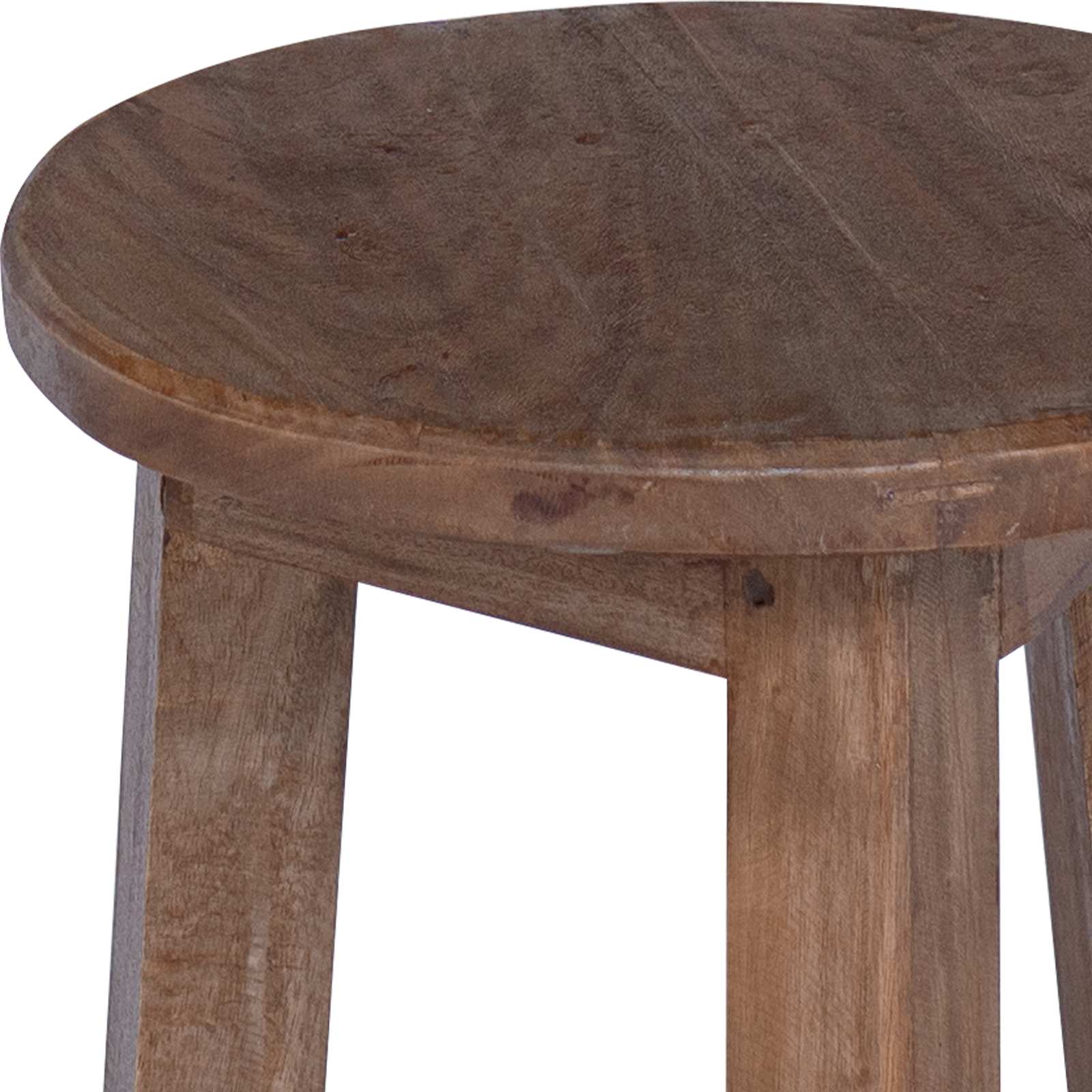 Σκαμνί Φυσικό 28 x 28 x 50 εκ. Ξύλο Μαόνι - Pakobazaar