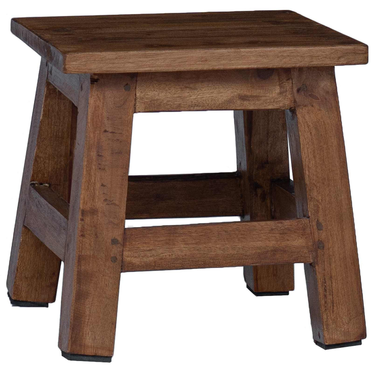 Σκαμνί Φυσικό 26 x 26 x 26 εκ. Ξύλο Μαόνι
