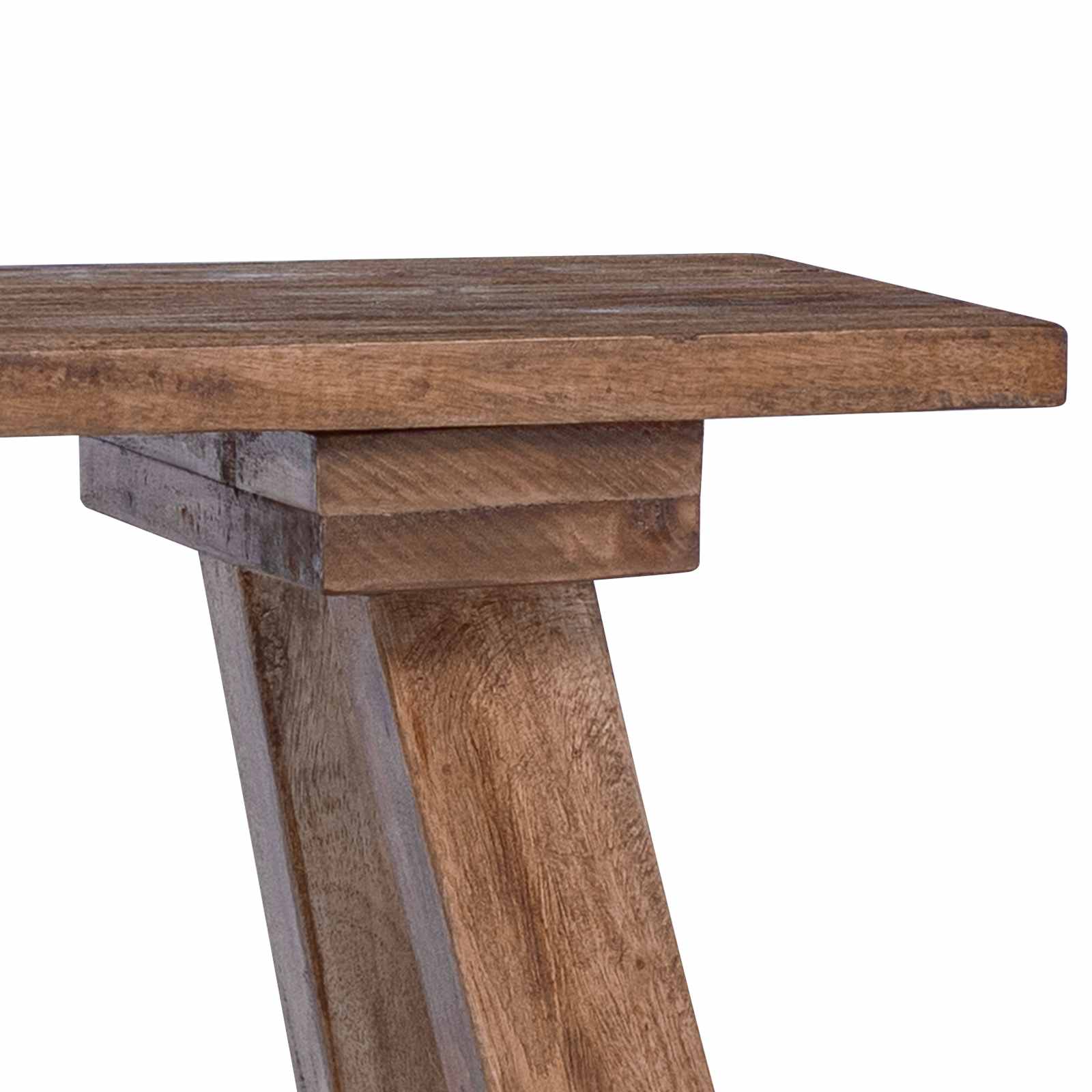 παγκάκι Φυσικό 92 x 23,5 x 45,5 εκ Μασίφ ξύλο μαόνι - Pakobazaar