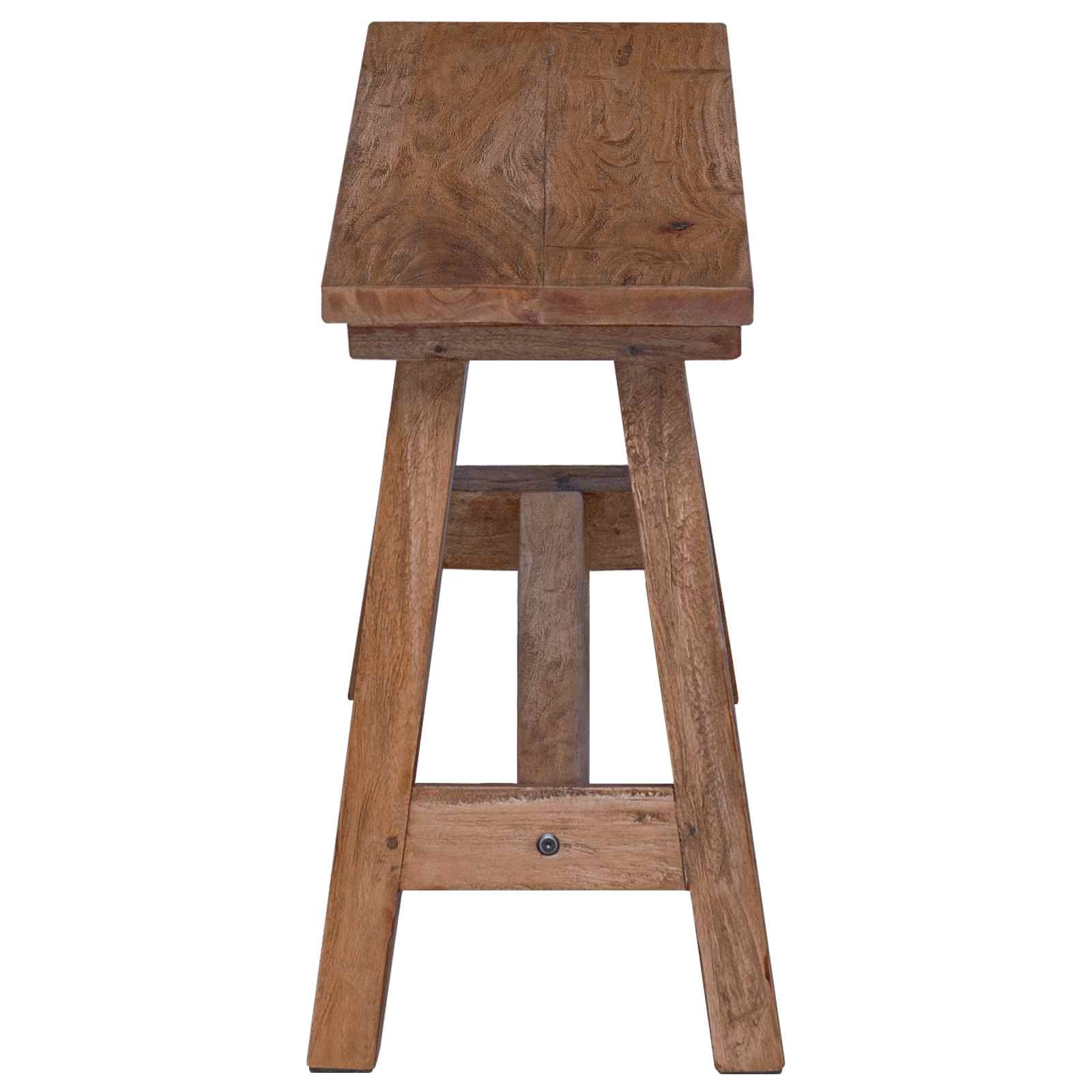 παγκάκι Φυσικό 92 x 23,5 x 45,5 εκ Μασίφ ξύλο μαόνι - Pakobazaar