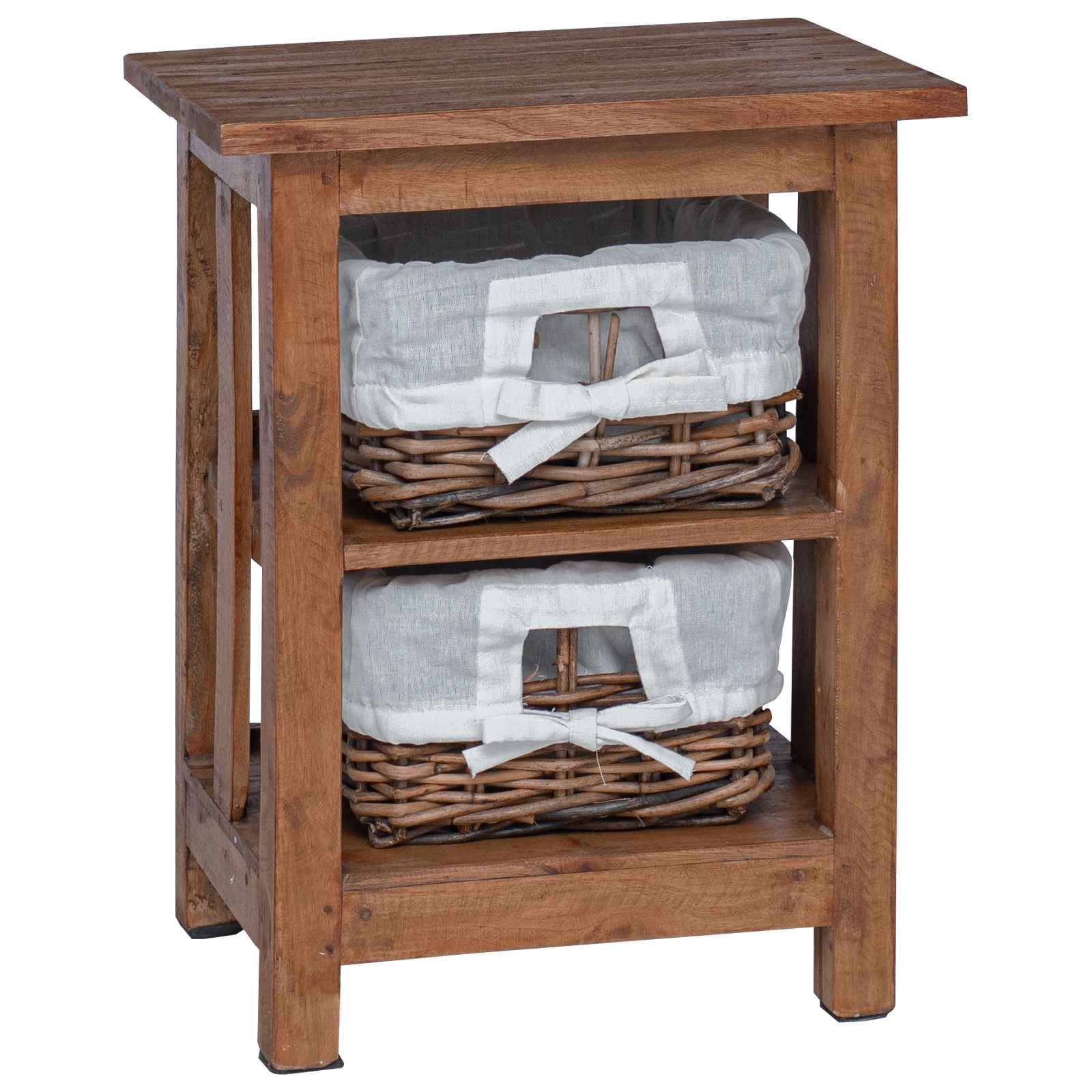 Τραπεζάκι Πλευράς Καφέ Μασίφ ξύλο μαόνι