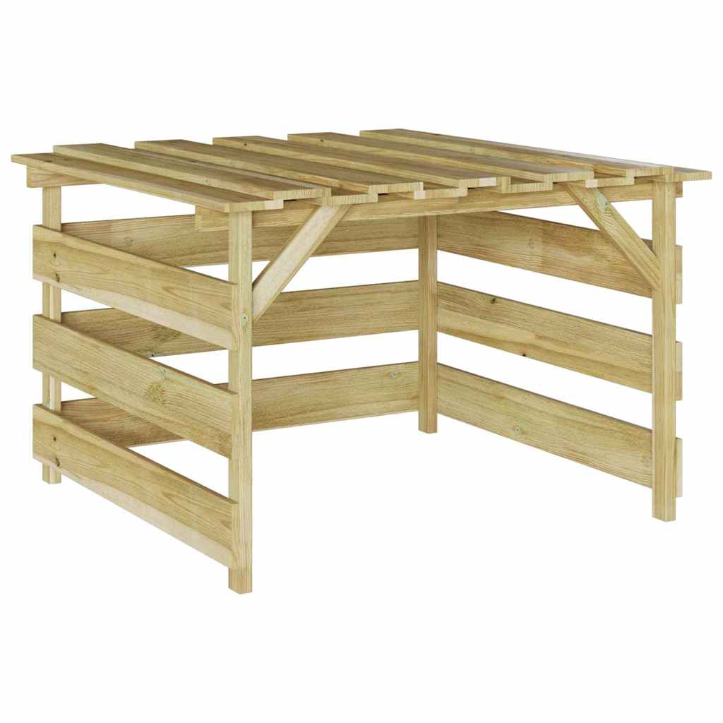 Γκαράζ Χλοοκοπτικού Καφέ 84 x 80 x 56 εκ - Pakobazaar