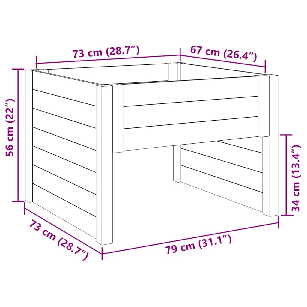 Γκαράζ Χλοοκοπτικού Καφέ 79 x 73 x 56 εκ - Pakobazaar