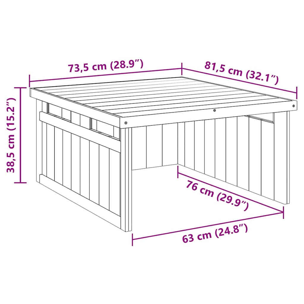 Γκαράζ Χλοοκοπτικού Καφέ 73.5 x 81.5 x 38.5 εκ - Pakobazaar