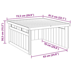 Γκαράζ Χλοοκοπτικού Καφέ 73.5 x 81.5 x 38.5 εκ - Pakobazaar