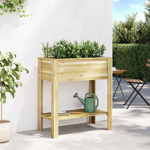Υψηλός Γλάστρα με ράφι Καφέ 85,5 x 46,5 x 96 εκ. - Pakobazaar