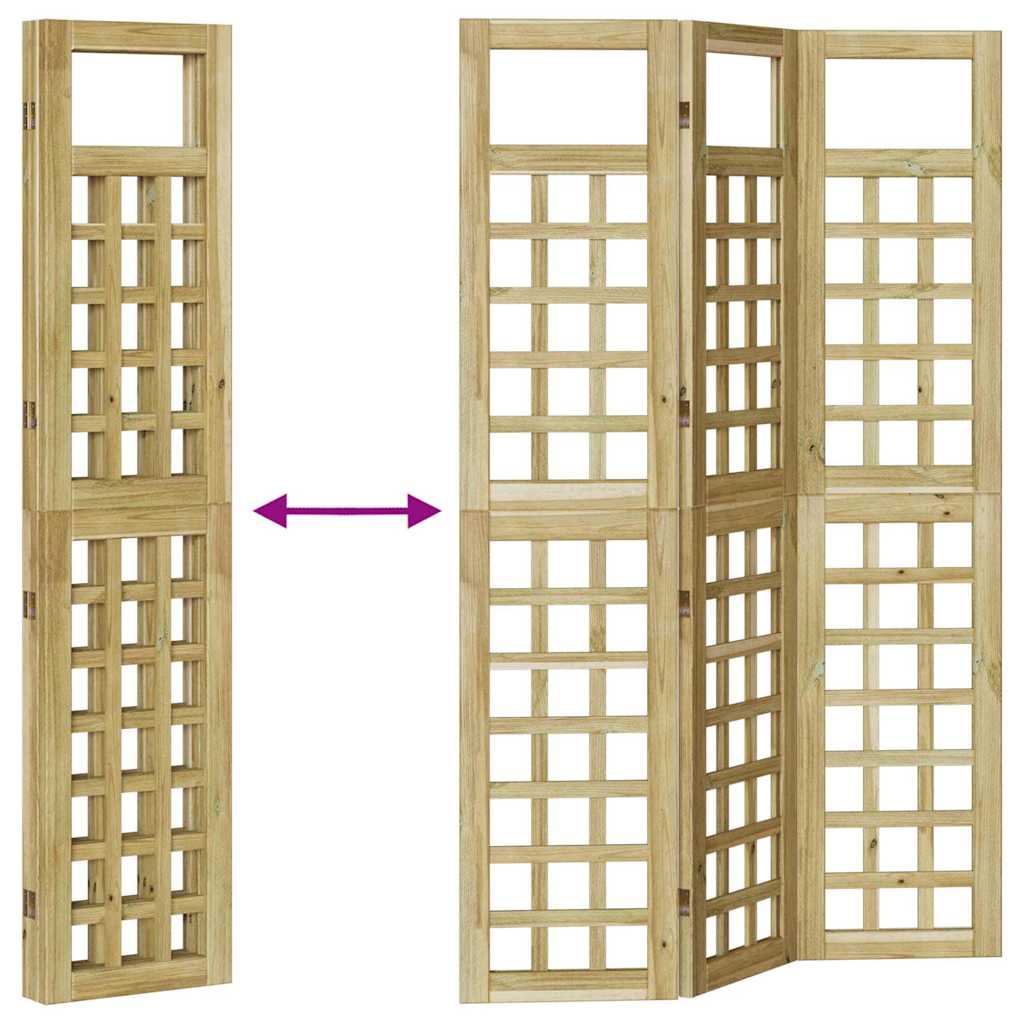 Οθόνη Ιδιωτικότητας Μέλι Καφέ 121 x 180 cm Στερεό ξύλο πεύκου - Pakobazaar