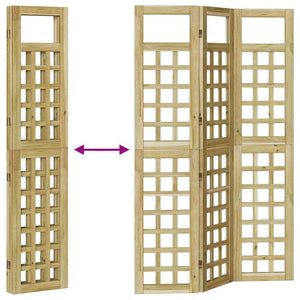 Οθόνη Ιδιωτικότητας Μέλι Καφέ 121 x 180 cm Στερεό ξύλο πεύκου - Pakobazaar