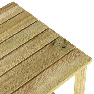 τραπέζι Φυσικό 40 x 40 x 36 cm Εμποτισμένο Ξύλο Πεύκου - Pakobazaar