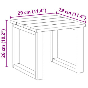 τραπέζι 3 τμχ. Φυσικό 50,5 x 50 x 46 εκ. - Pakobazaar