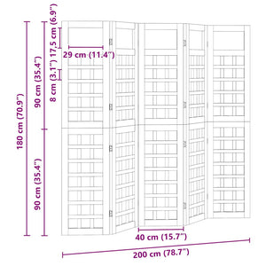 Οθόνη Ιδιωτικότητας Μέλι Καφέ 200 x 180 cm Στερεό ξύλο πεύκου